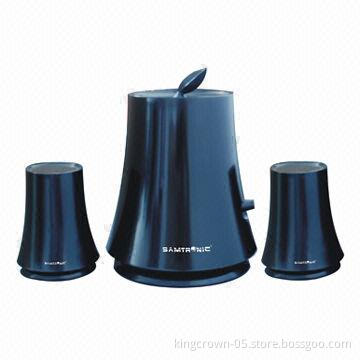 New Smart Design 2.1-ch Computer Speakers, Made of Plastic